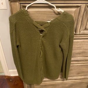 Girls olive sweater